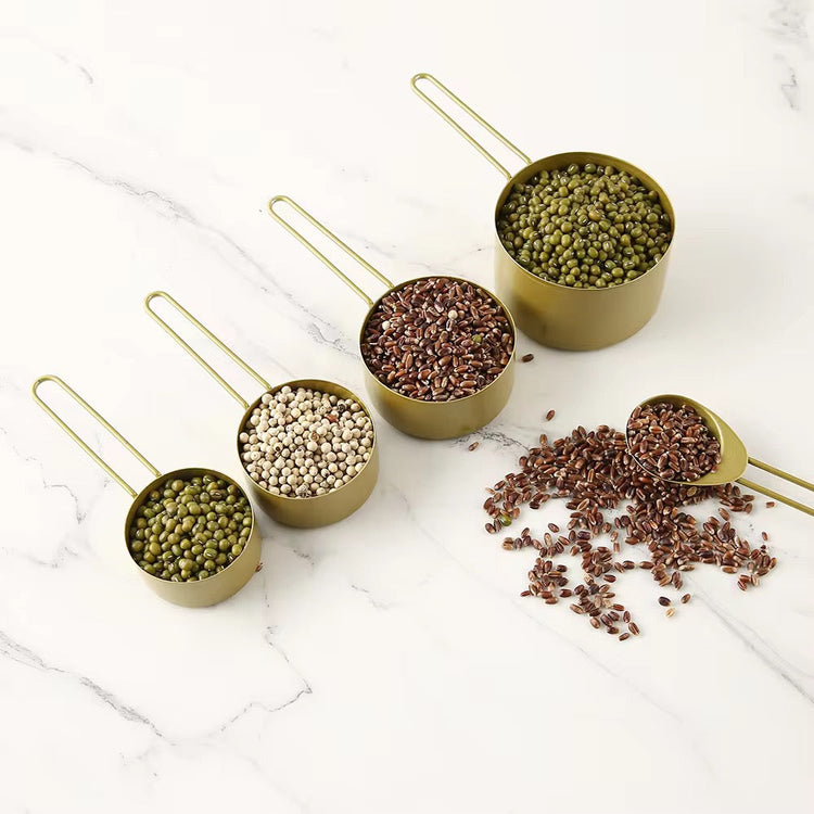High Quality Golden Measuring Cups Set of 4