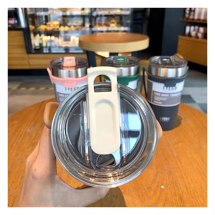 710ML Tyeso Stainless Steel Tumbler with Silicone Straw TS-8767B