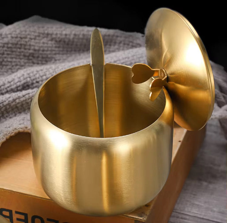 Custom Stainless Steel Gold Kitchen Spice Rack Organizer Metal Seasoning Box for Masala Dabba Spice Tin for Organising Spices