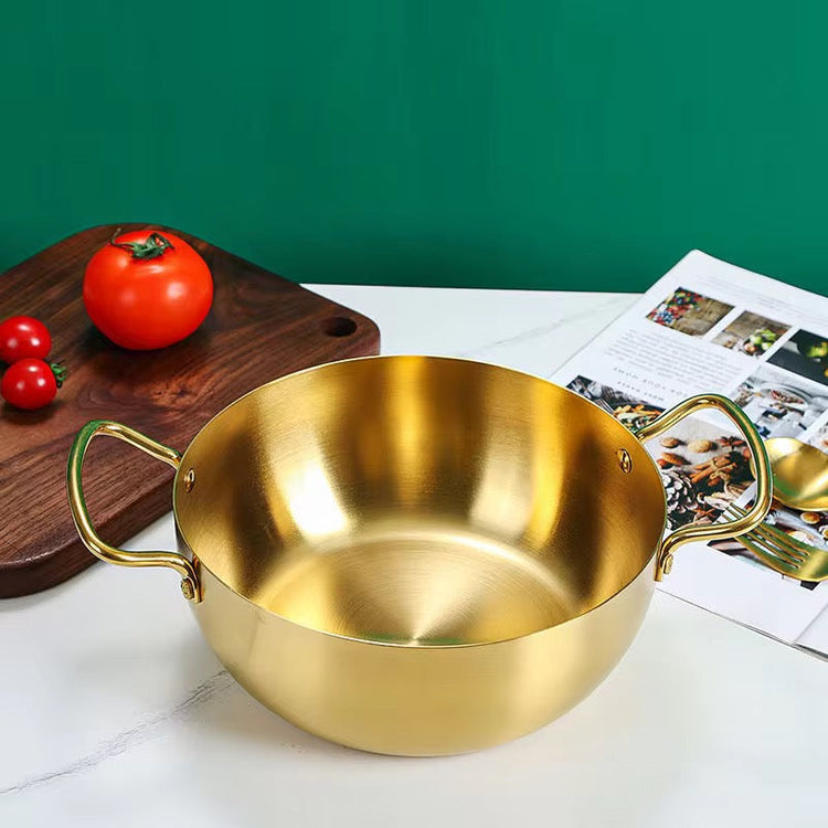 Stainless Steel Golden Ramen Pot Noodle Pot