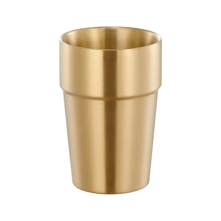 Stainless Steel 304 Double Walled Simple Glass 1Pc