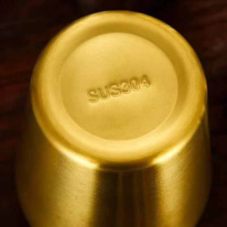 Stainless Steel 304 Double Walled Simple Glass 1Pc