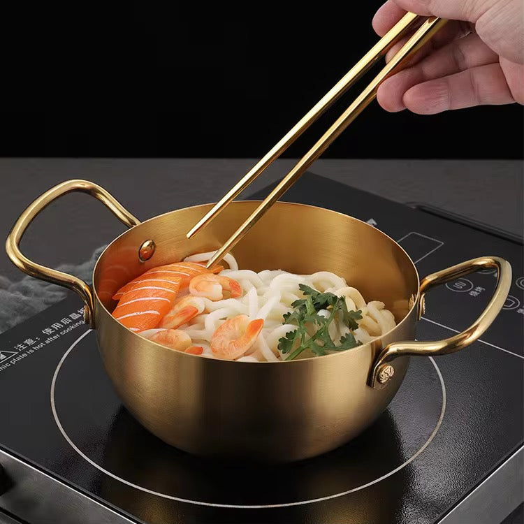 Stainless Steel Golden Ramen Pot Noodle Pot