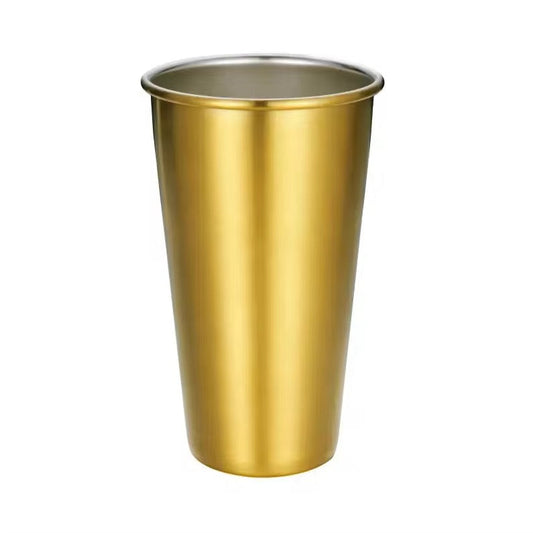 680ML Golden Stainless Steel 304 Lassi Tumbler Glass