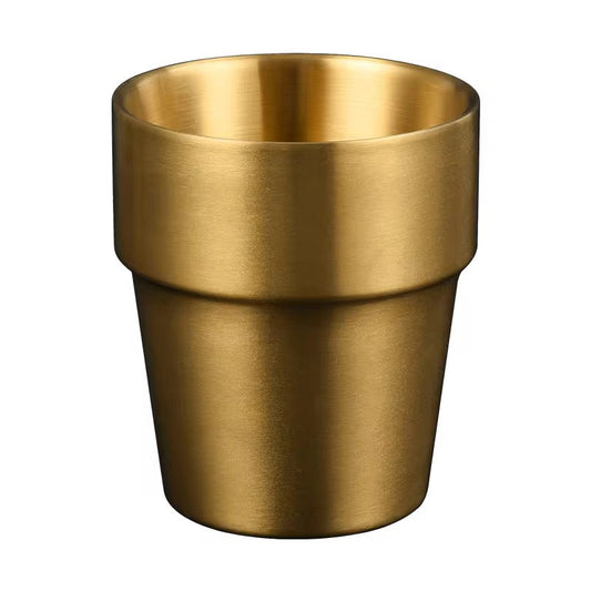 Stainless Steel 304 Double Walled Simple Glass 1Pc