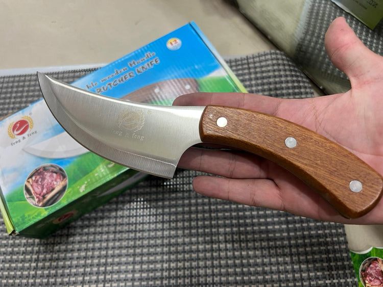 Hard Durable Wooden Handle Stainless Steel BUTCHER KNIFE 7 INCH TM6418