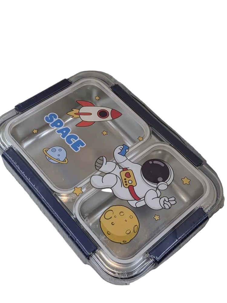 3 Compartments Stainless Steel 750ml Cartoon Character Lunch Box with Soup Bowl 2628 (no reviews yet)