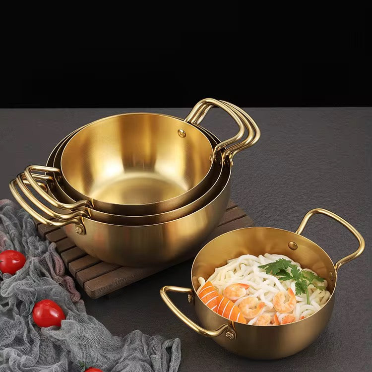 Stainless Steel Golden Ramen Pot Noodle Pot