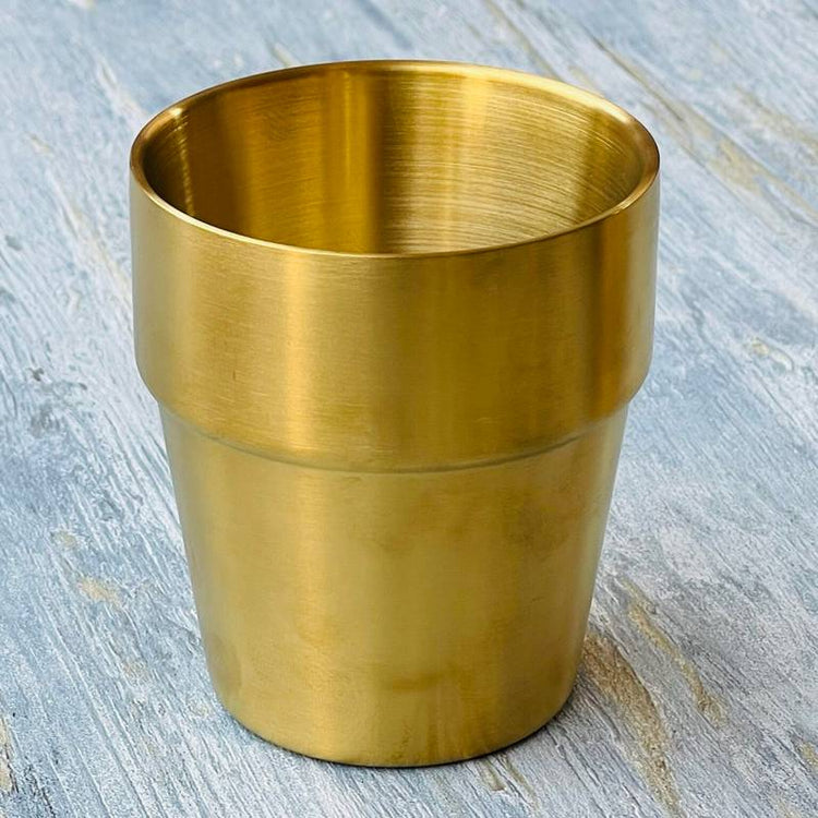 Stainless Steel 304 Double Walled Simple Glass 1Pc