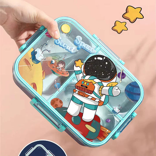 3 Compartments Stainless Steel 750ml Cartoon Character Lunch Box with Soup Bowl 2628  (no reviews yet)