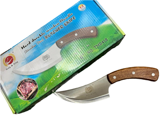 Hard Durable Wooden Handle Stainless Steel BUTCHER KNIFE 7 INCH TM6418