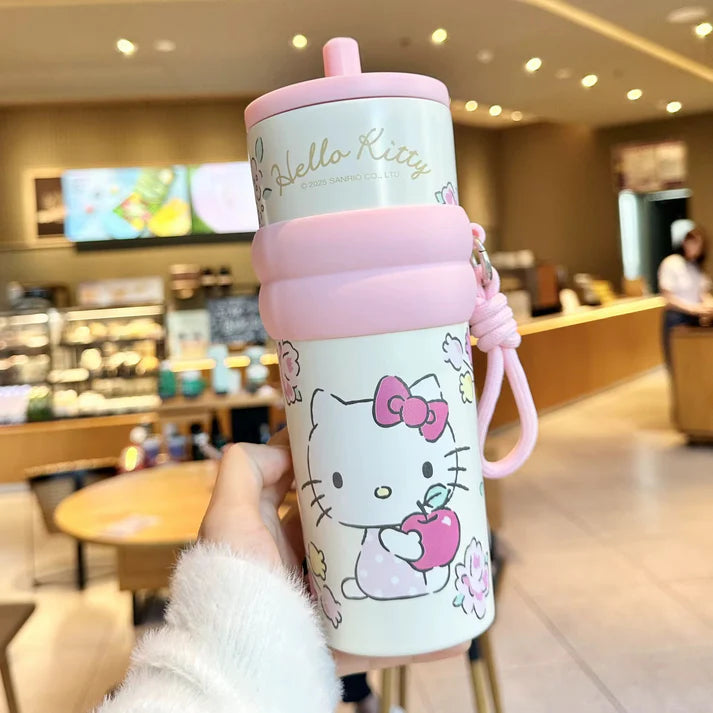 720ML Sanrio Series Stainless Steel Straw Bottle