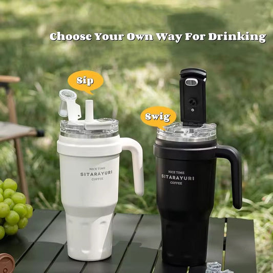 Sitarayuri Car Cup Tumbler 780ml Stainless Steel Spill Proof ZF-051