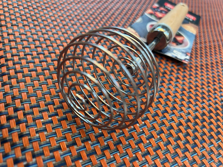 Shengya Top Choice Stainless Steel Egg Beater Whisk With Wooden Handle 1135