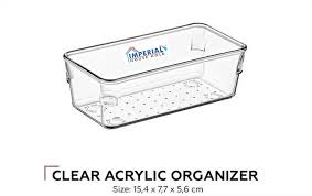 Multi-purpose Clear Shelf Organiser 15x7.5x5.6cm
