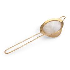 Stainless Steel Tea Stainer (Golden)