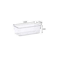 Multi-purpose Clear Shelf Organiser 15x7.5x5.6cm